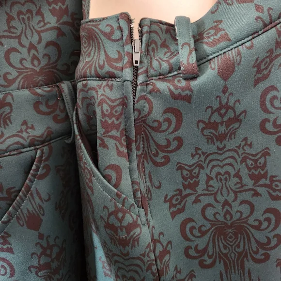 Disney Dark Green Shorts Overalls with Bat Design - Picture 6 of 7